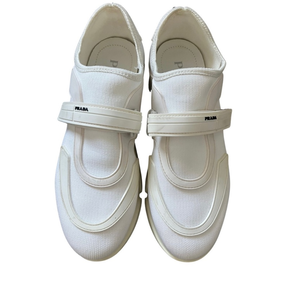 Prada White Cloudbust Sneakers, Size: 37
